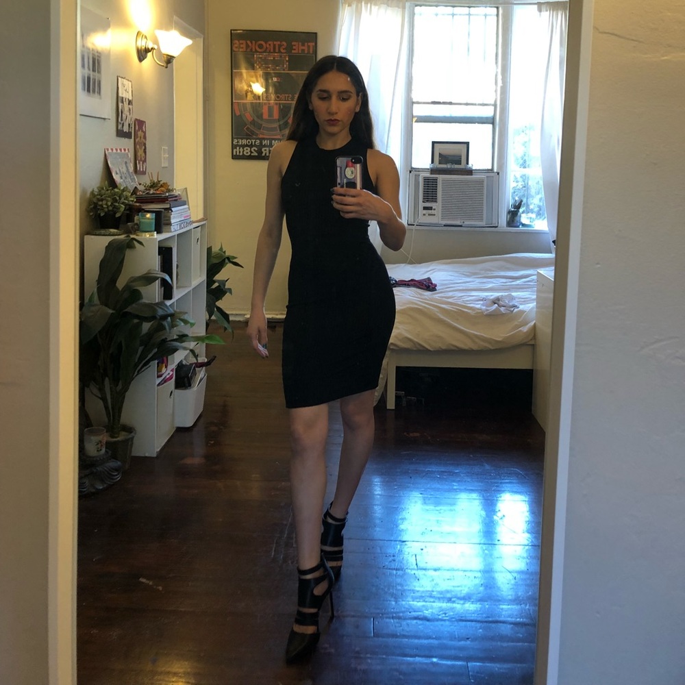 Nasty Gal Ribbed Bodycon Dress